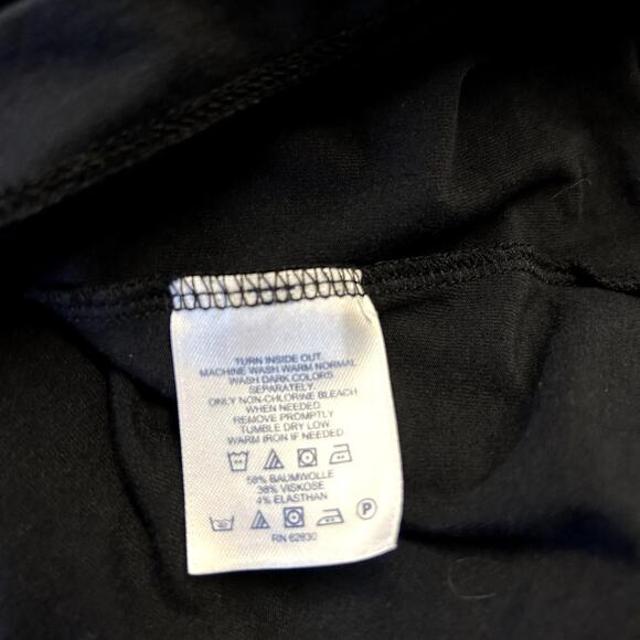 Lands End Dress‎ Size Medium Women's Black Sleeveless V-Neck Soft Knit Fit Midi - Picture 10 of 10